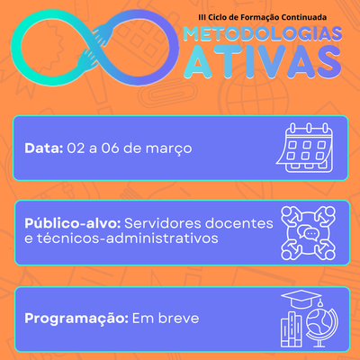 A UFDPar realizará o III Ciclo de Formação Continuada com foco em Metodologias Ativas