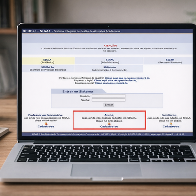 PROTIC cria tutorial para orientar estudantes no primeiro acesso ao SIGAA da UFDPar