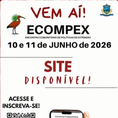 PREX divulga site oficial e abre inscrições para o ECOMPEX 2026