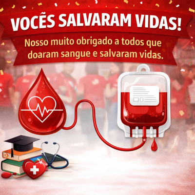 UFDPar celebra sucesso da campanha de doação de sangue e agradece a participação dos estudantes